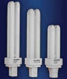 Sylvania 21118 (4-Pack) Cf13Dd/835/Eco 13-Watt Double Tube Compact Fluorescent Light Bulb, 3500K, 780 Lumens, 82 Cri, T4 Shape, Gx23-2 Bi-Pin Base