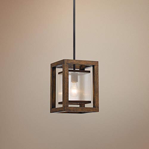 Cal Lighting Fx-3536/1P Restoration One Light Pendant From Mini Collection In Bronze/Dark Finish, 8.00 Inches, Brown, 8X8X39