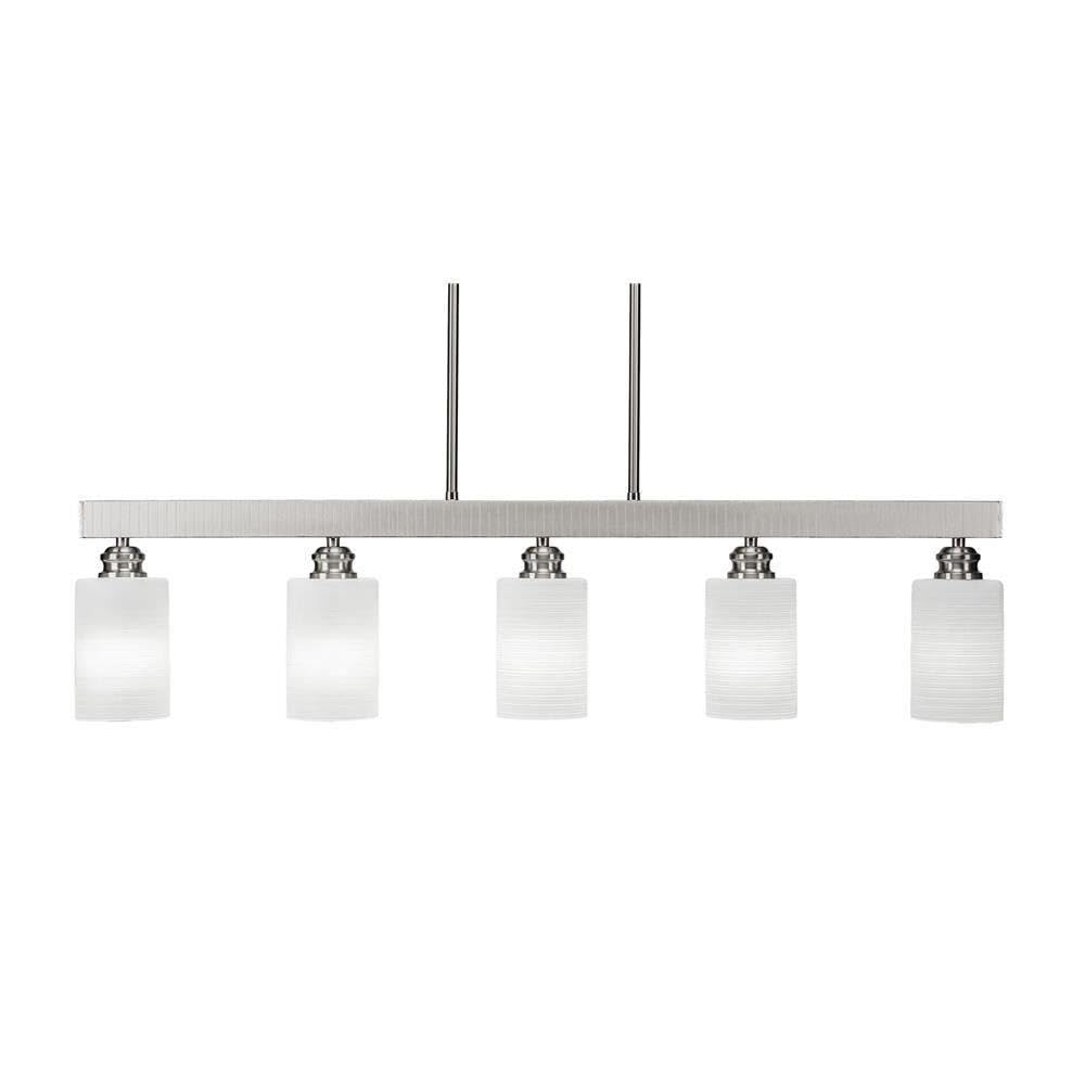 Edge 5 Light Island In Brushed Nickel (1185-Bn-4061)