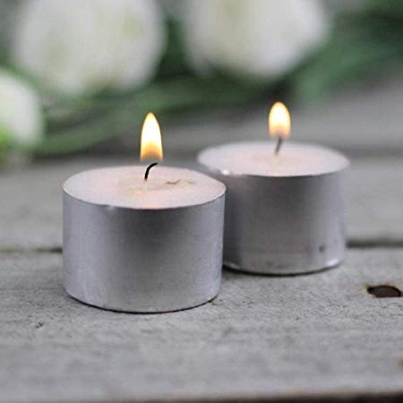 Srajan Paraffin Wax Tealight Candles, Pack of 10, Unscented Guaranteed 10 Hrs Burn Time | Tealight Candles Unscented White Tea L