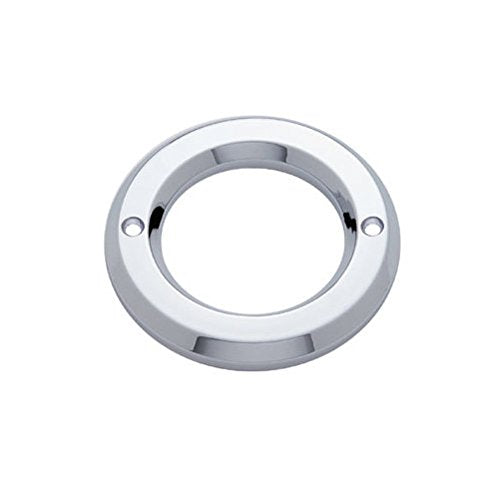 United Pacific (10) Round Chrome Bezels/Covers 2&quot; Led Side Marker Clearance Lights