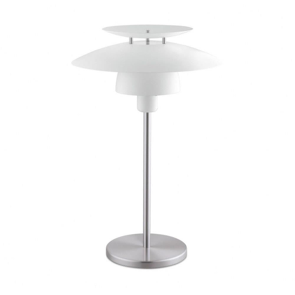 EGLO 98109A Brenda Table Lamp 1-Light 60 Watts, Satin Nickel
