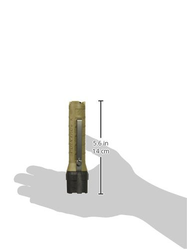 Streamlight PolyTac X Tactical Flashlight - 600 Lumen, Coyote, Model 88605, Multi-Fuel, Durable Nylon Construction