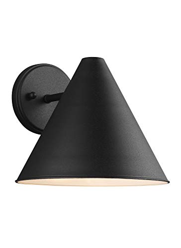 Sea Gull Lighting 8538501En3-12 Crittenden Outdoor Wall Lantern Outside Fixture, One - Light, Black