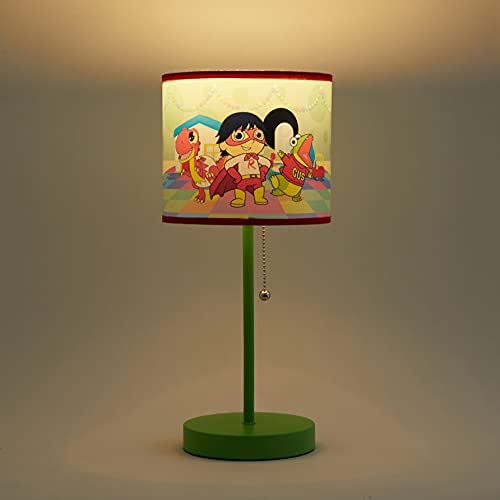 Idea Nuova Ryan'S World Stick Table Kids Lamp With Pull Chain Themed Printed Decorative Shade