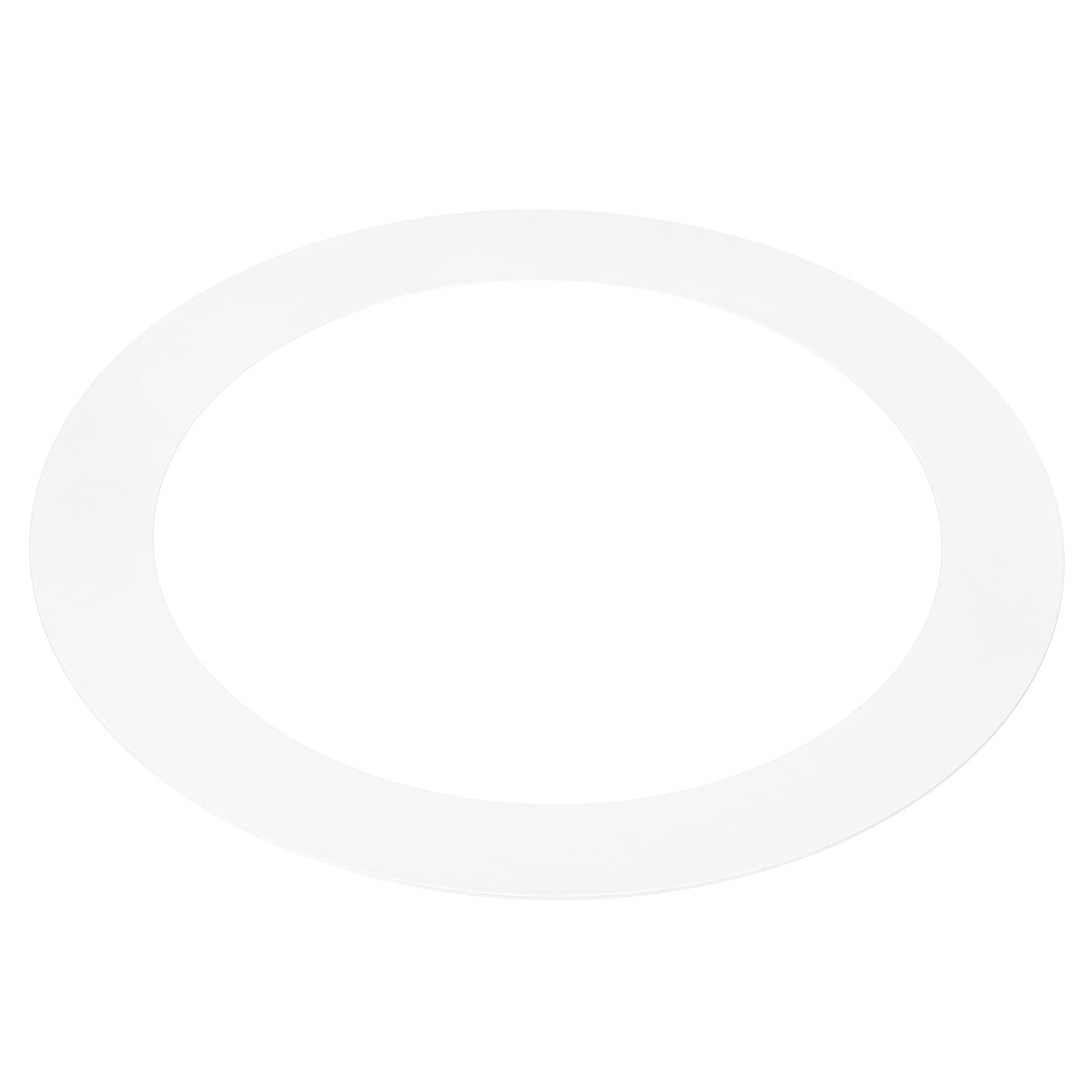 PATIKIL 6.3 ID 8.3 OD Light Trim Ring, White Goof Ring Matte Circular Light Cover Lighting Fixture for Ceiling Wall Recessed Can
