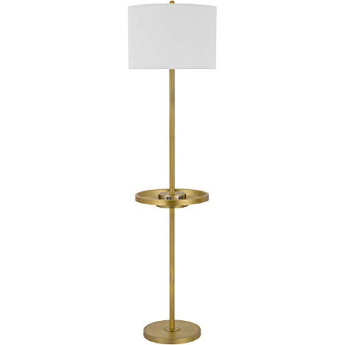 Cal Lighting Bo-2983Fl-Ab Transitional One Light Floor Lamp From Crofton Collection In Brass - Antique Finish,