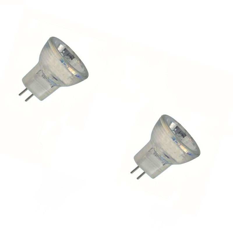 UGEFKMQ 2PCS MR8 Halogen Bulb Halogen Lamp Reflector Mini Mr8 GU4 Halogen Spotlight Bulbs 12v 6v 5w 10w 20w 35w Dimmable Warm Wh