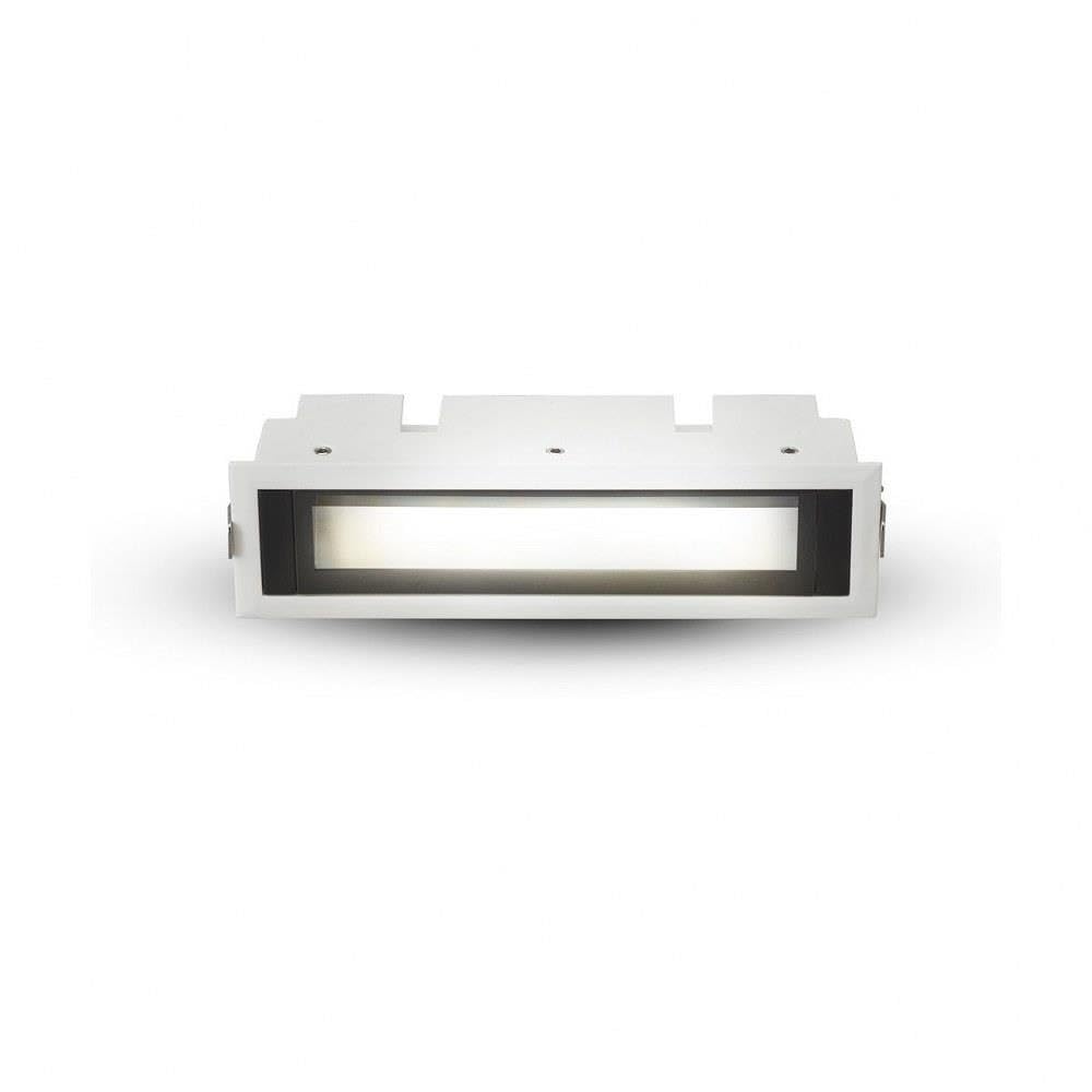 Vonn Lighting Slice 6.5-In Integrated Led Etl Certified Fixed Recessed Wall Washer With Trim, White