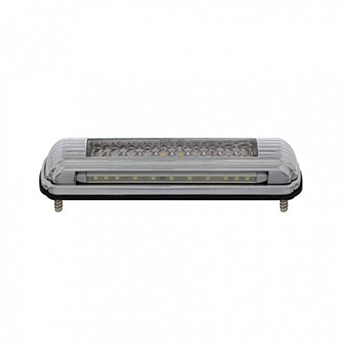 United Pacific 110204 Chrome Flush Mount 8 White Led License Plate Light - Back-Up Light