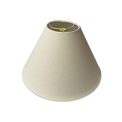 Royal Designs, Inc. Coolie Empire Hardback Lamp Shade, HB-607-14LNEG, Linen Eggshell, 5 x 14 x 9.5