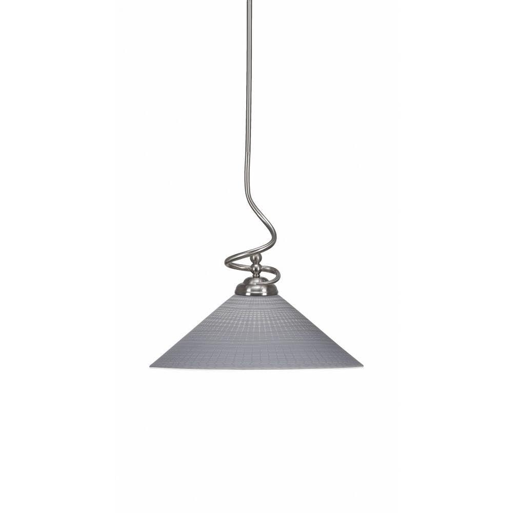 Toltec Lighting Capri 1 Light Pendant in Brushed Nickel (900-BN-4012)