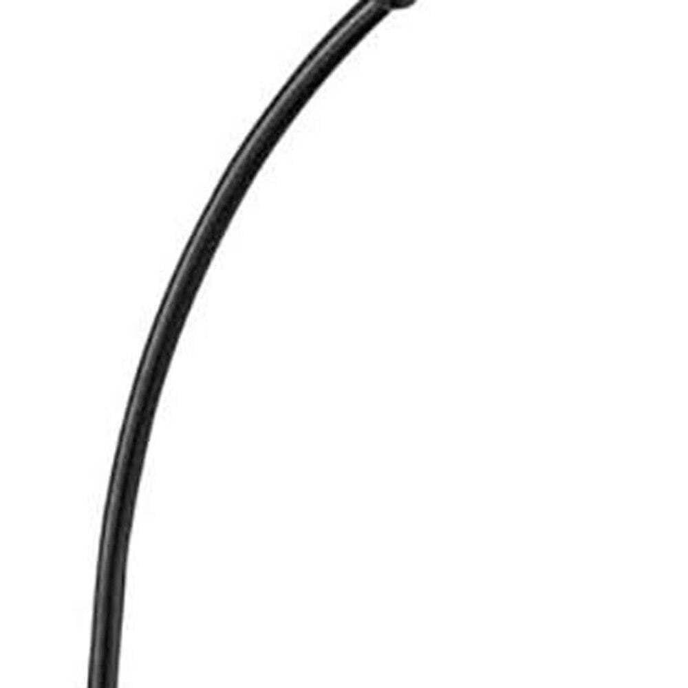 HomeRoots Tray Table Floor Lamp with Brown Empire Shade, 62 in., Black