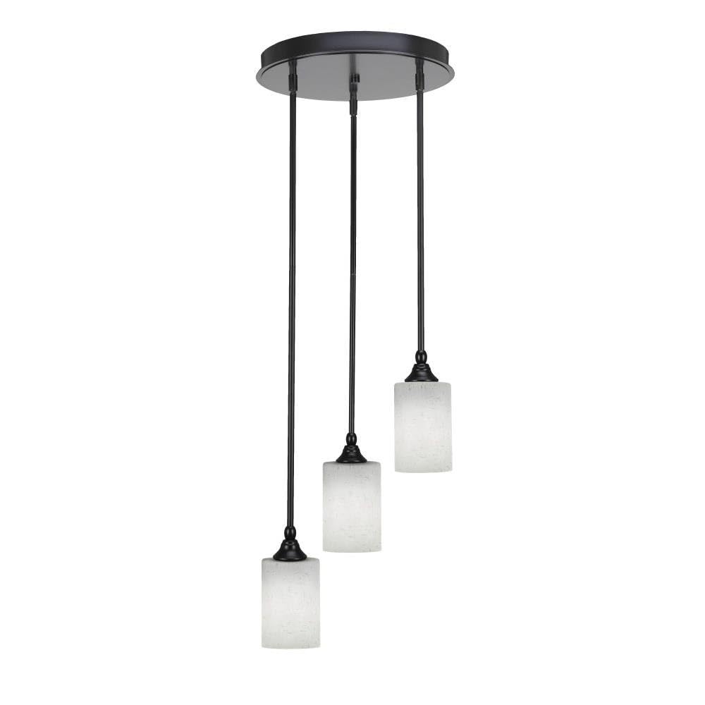Empire 3 Light Cluster Pendalier in Matte Black (2143-MB-310)