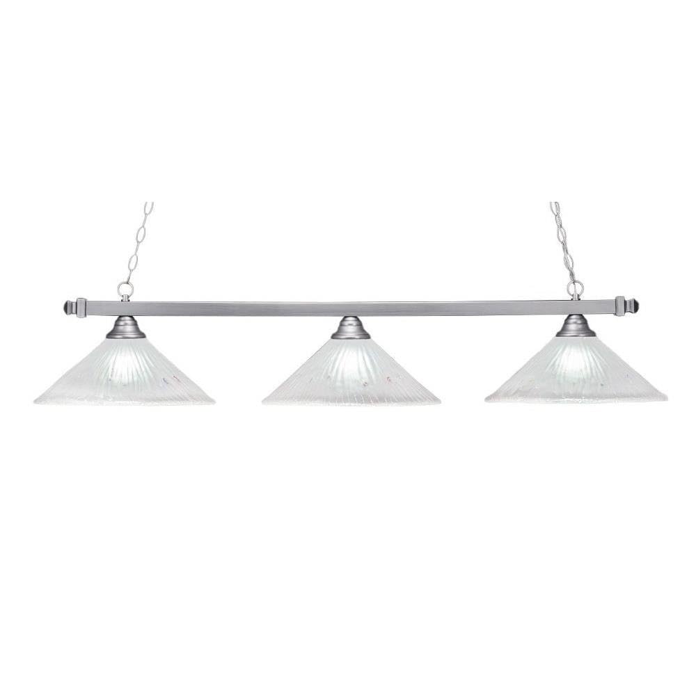Square 3 Light Island in Brushed Nickel (803-BN-711)