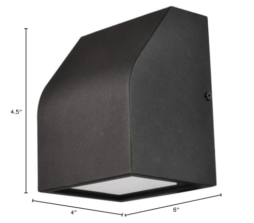 Living District Raine 1-Light Modern Aluminum Led Wall Sconce In Black