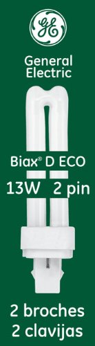 GE Lighting CFL Light Bulb 13W 810-Lumen Gx23-2 Base Cool White 4100K 10-Pack Model 97589