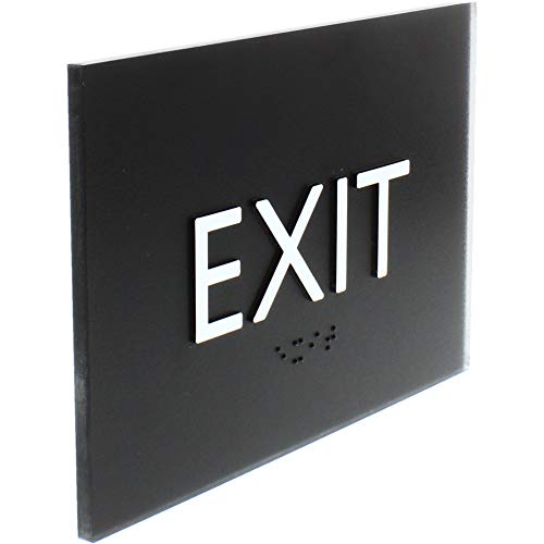 Lorell, Llr02671, Exit Sign, 1 Each, Black