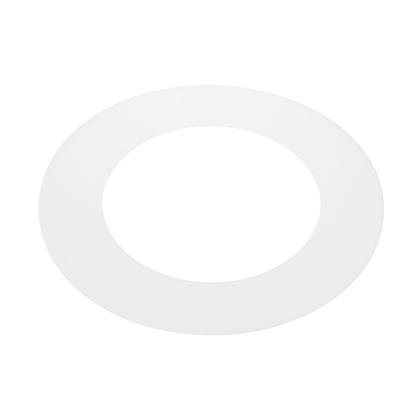 PATIKIL 5 ID 7.5 OD Plastic Trim Ring, Ceiling Light Goof Rings Matte Circular Light Cover Lighting Fixture for Ceiling Wall Rec
