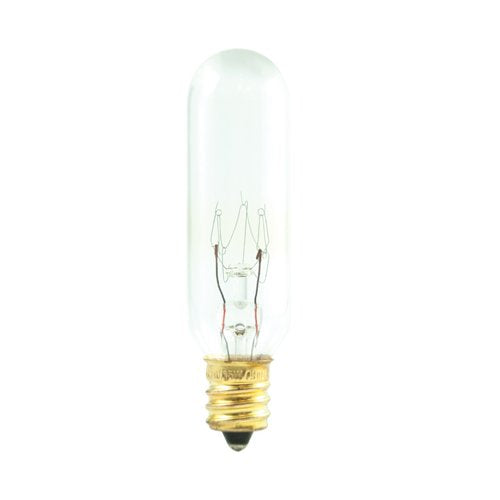 25 Pack 25 Watt T6 Candelabra Base 120 Volt 2500 Hour Clear Appliance Lightbulb
