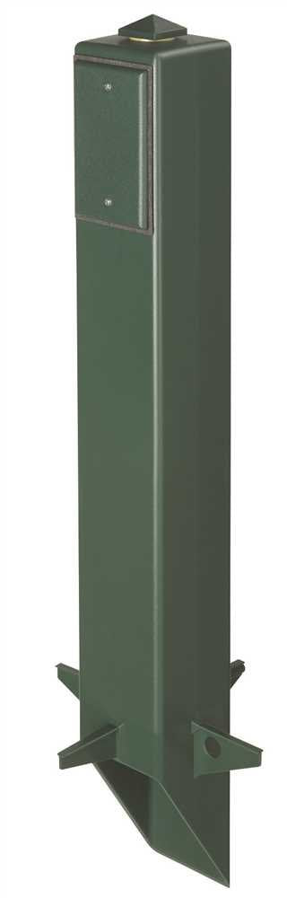 ARLINGTON Garden Post Support for Outdoor Light Fixture, 26 Inch, Black, Model GP26B-1, Plastic