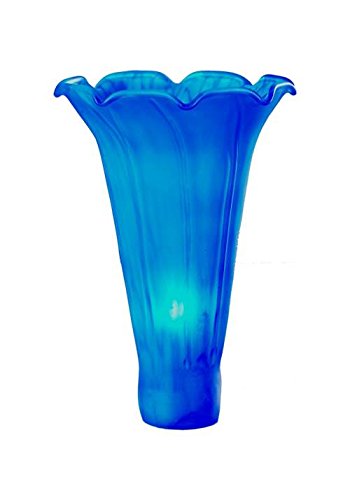 MEYDA 17234 Pond Lily 105 in W 3 Light Wall Sconce - Blue