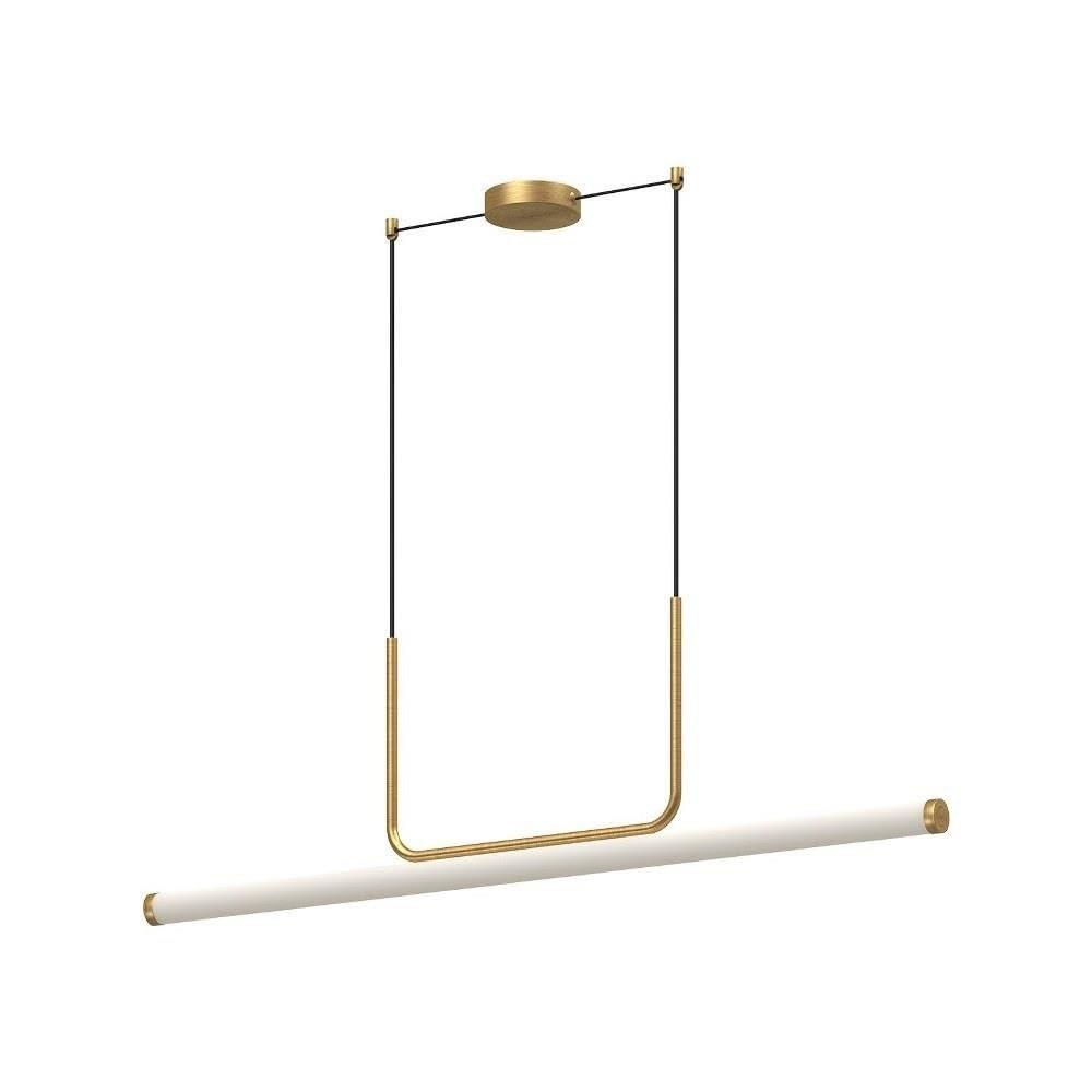 Kuzco Lighting Vesper - 32W LED Linear Pendant-13.63 Inches Tall and 1.75 Inches Wide-Brushed Gold Finish