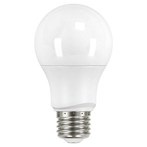 Satco A19 LED Light Bulbs, 6W, Frosted, 2700K, Warm White, 220° Beam Spread, Medium Base, 6-Pack