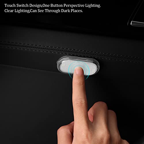 2 Pcs Car Led Lights Interior,White Ambient Lighting Car Interior,Usb Rechargeable Car Interior Reading Light,Portable Led Lights For Car