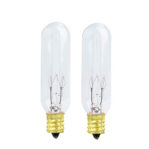 Xtricity 15W Incandescent Exit Sign & Himalayan Salt Lamp Bulb, 2 Pack, E12 Candelabra Base, Dimmable, 2700k Soft White