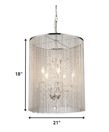 Whse Of Tiffany Rl8059A Rosalinda Modern Cage Chandelier