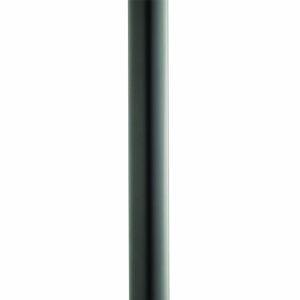 Kichler 84in Outdoor Direct Burial Ladder Rest Post, Alloy Steel, Black, Model 9501BK