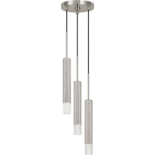 Cal Lighting Fx-3723-3P-Bs Transitional Led Pendant From Led Pendant Collection In Bronze/Dark Finish, 8.00 Inches