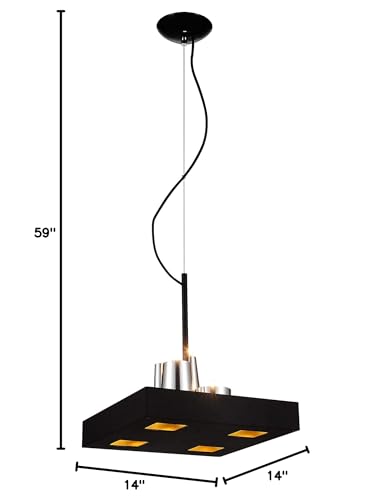 Whiteline Modern Living Cesar Ceiling Lighting Black