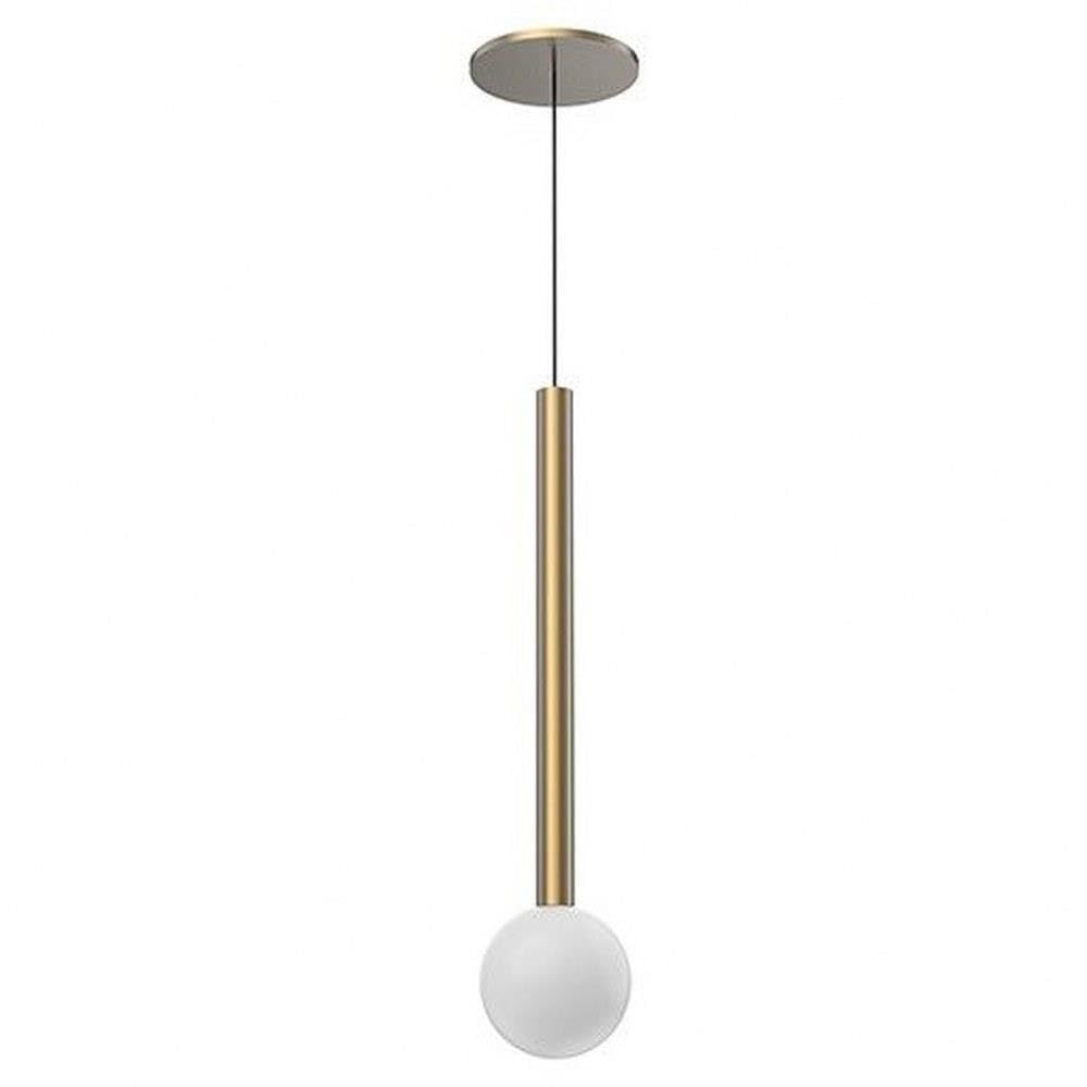 Kuzco Lighting Elixir - 8W LED Pendant-17.75 Inches Tall and 4 Inches Wide-Brushed Gold Finish