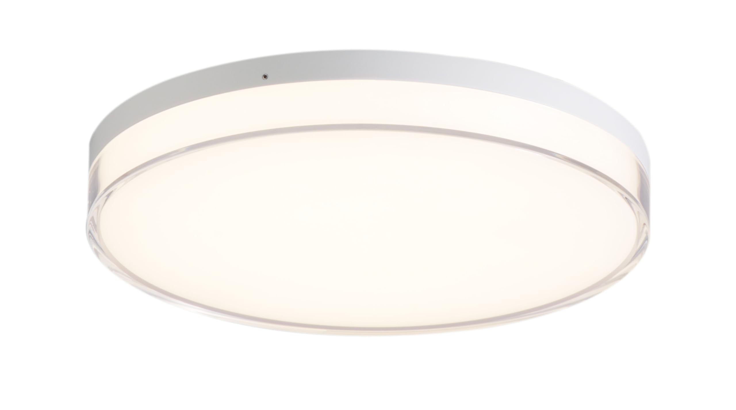 Minka Lavery Low Profile Round Outdoor LED Flush Mount, 1-Light, 25W, 13inW, White, Model 769-2-44-L, Aluminum