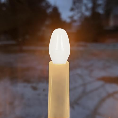 Westinghouse C7 Frosted Filament LED Light Bulb, 0.4W (4W Equivalent), Candelabra Base, 2 Pack