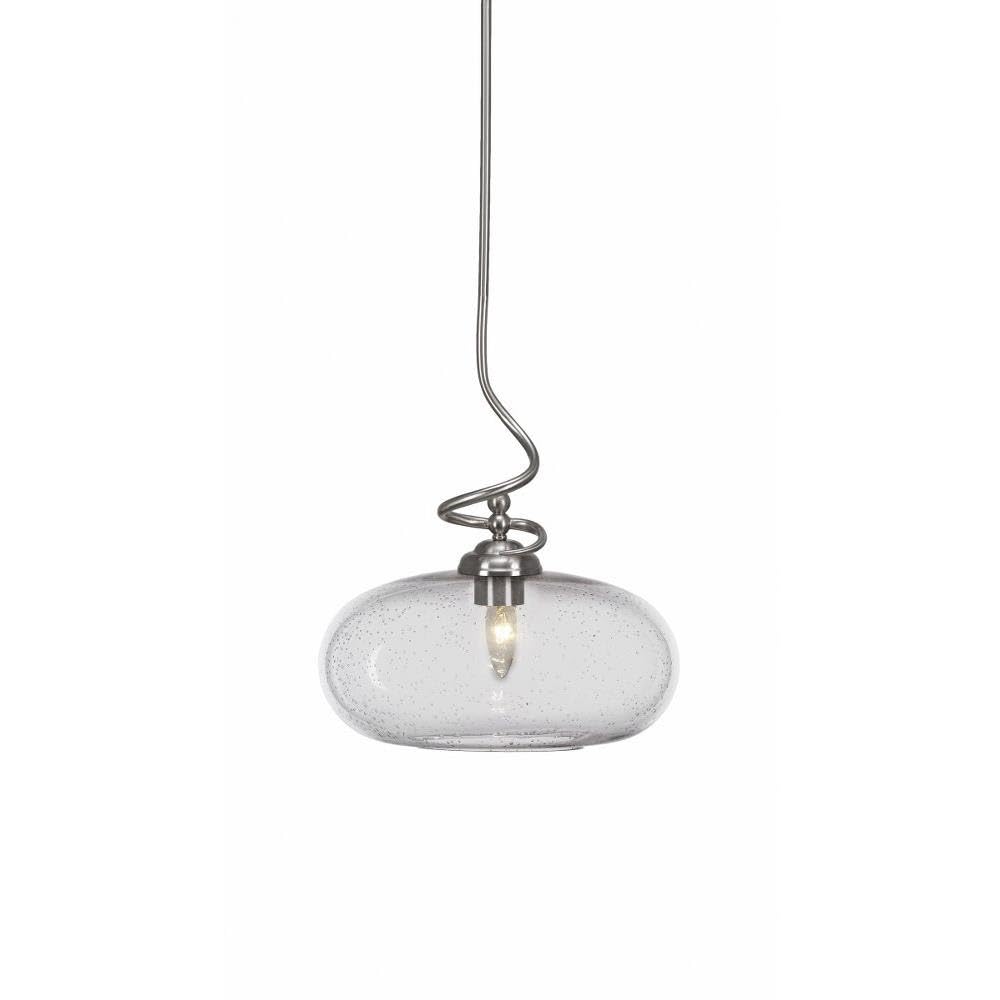 Toltec Lighting Capri 1 Light Pendant in Brushed Nickel (900-BN-206)