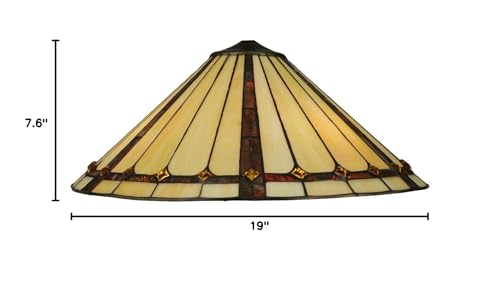 Meyda Tiffany Lighting Fixture, 20in Width, Metal, Bronze/Dark, Model 133548