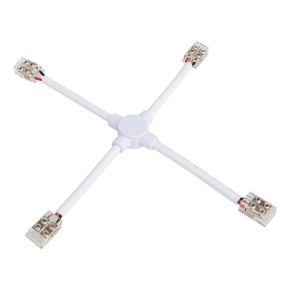 Wac Lighting T24-Bs-X-Bk, Basics & Gemini 24Vdc Flex X Connector In Black