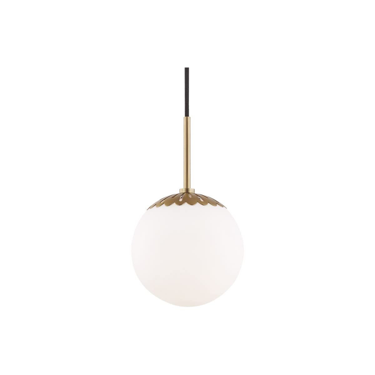 Mitzi H193701S-AGB Paige - 1 Light Pendant 12.25 inches Tall and 8 inches Wide - Aged Brass
