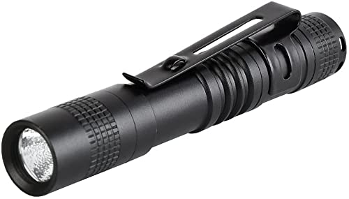 Modoao Ultra Slim Portable 900Lm Mini Led Flashlight Belt Clip Pen Light Tactical Torch 9 Cm (4 Pack)