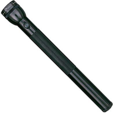MagLite S6D016 Heavy-Duty Flashlight - 6-D Cell, Anodized Aluminum, Black