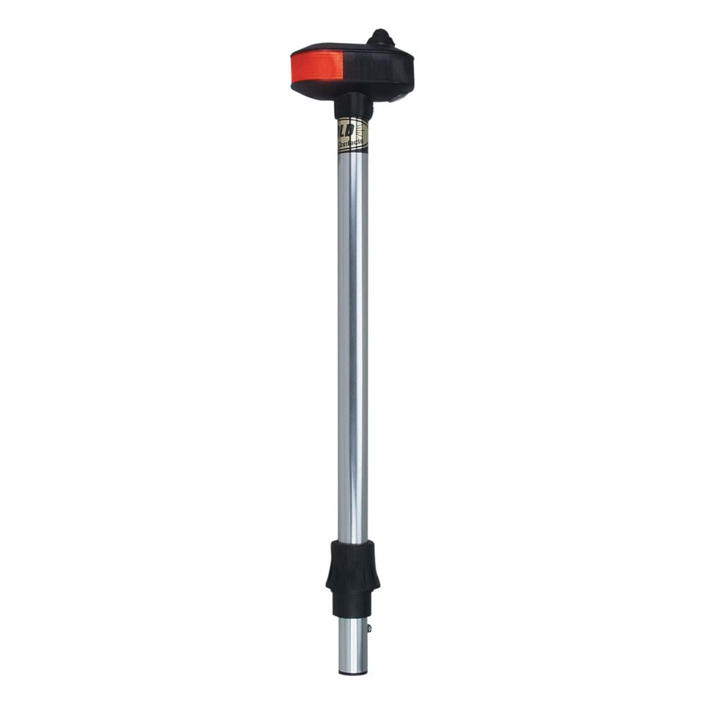 Perko 1421DP3CHR Removable Bi-Color Pole and Utility Light - 17.25&quot; Height, 0° Rake