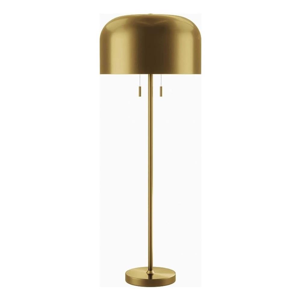 Modway Avenue Floor Lamp In Satin Brass
