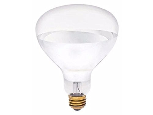 Westinghouse R40 Red Heat Lamp 125W - Infrared Clear Copper Bulb For Heating And Comfort