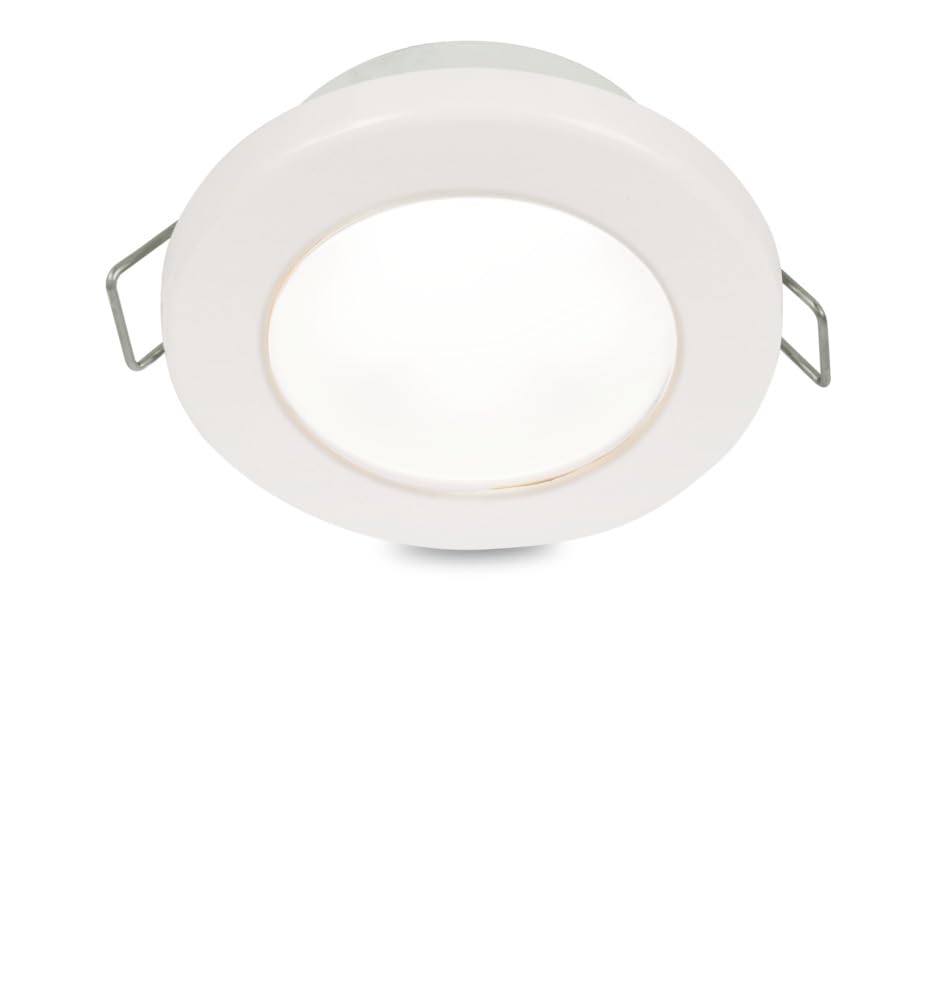 Hella Marine Euroled 75 Round Down Light - Warm White Led, 12V, Plastic Rim, Model 2Ja 958 109-511