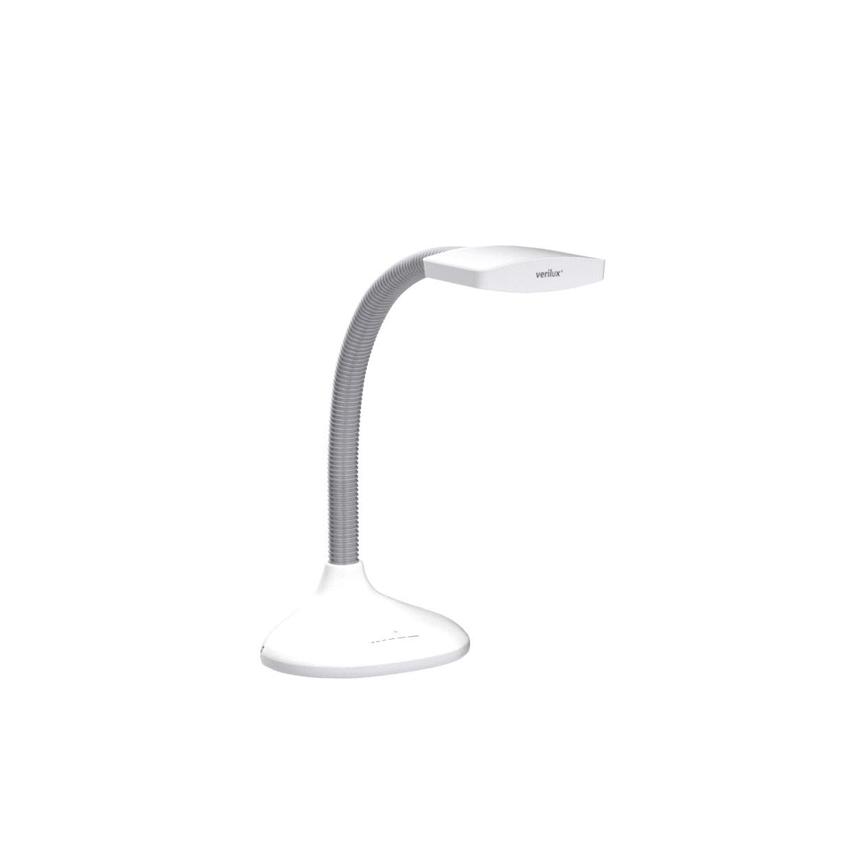 Verilux Smartlight Led Desk Lamp - Adjustable Brightness, Usb Port, Reduces Eye Strain - White