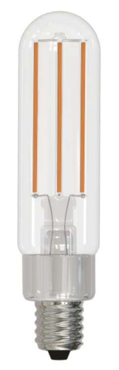 Bulbrite Item 776791 Led Filament Bulb, 3000K, Fully Compatible Dimming, Bulb Type T6, 4.5 Watts, Bulb Base E12, 450 Lumens, 120