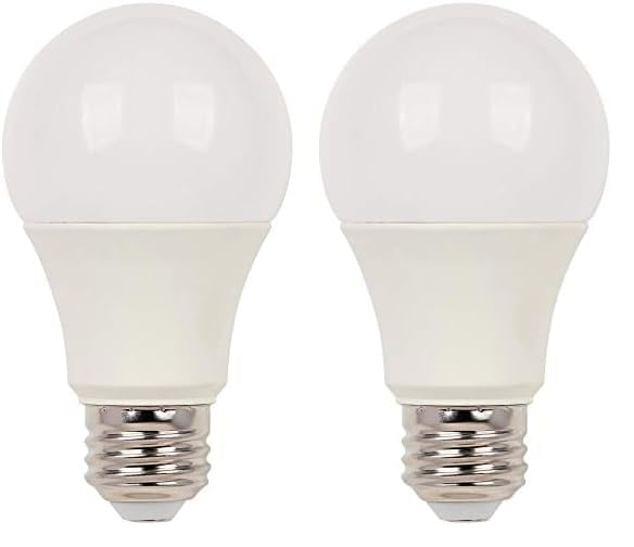 Westinghouse 5229000 14 Watt (100 Watt Equivalent) A19 Daylight LED Light Bulb, Medium Base, Clear (Pack of 2)